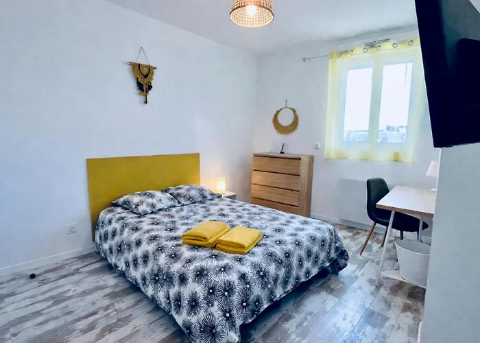 Coliving Equipe Avec Terrasse - Wifi Rapide, Cuisine Complete, Centre-Ville - Ideal Sejour Pro Ou Longue Duree Homestay *